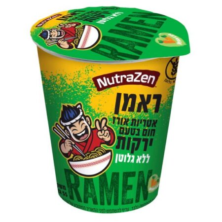 ראמן אטריות אורז חום בטעם ירקות | NutraZen