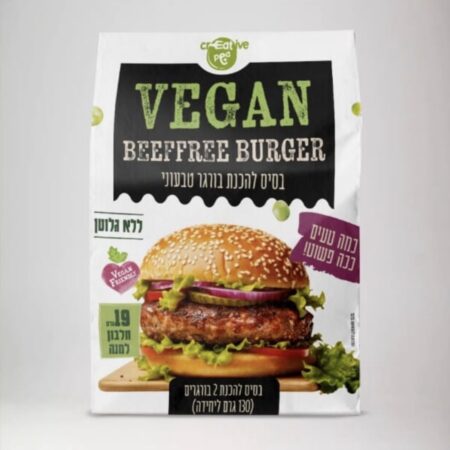 תערובת להכנת קציצת המבורגר טבעוני