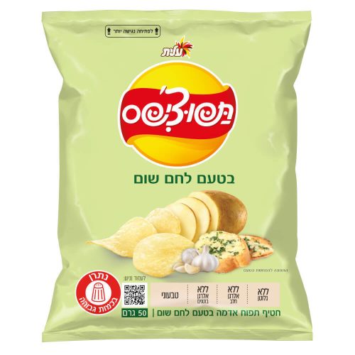 תפו׳ציפס בטעם לחם שום | שטראוס-עלית