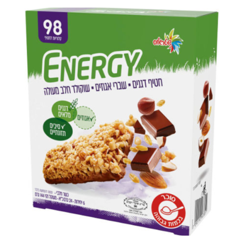 אנרג'י חטיף דגנים תחתית חלב | שטראוס-עלית
