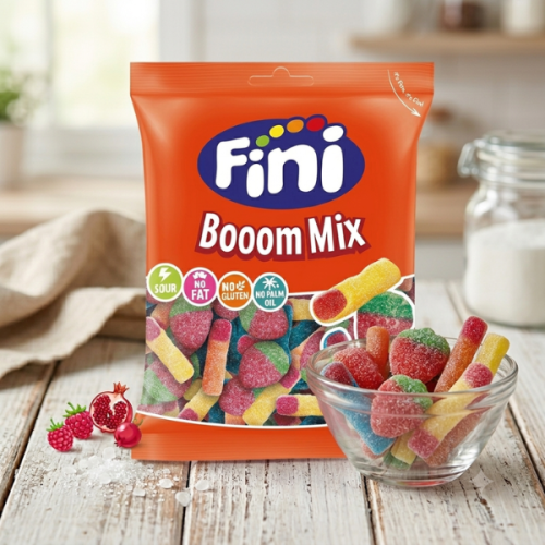 סוכריות גומי sour boom mix מיקס | Fini